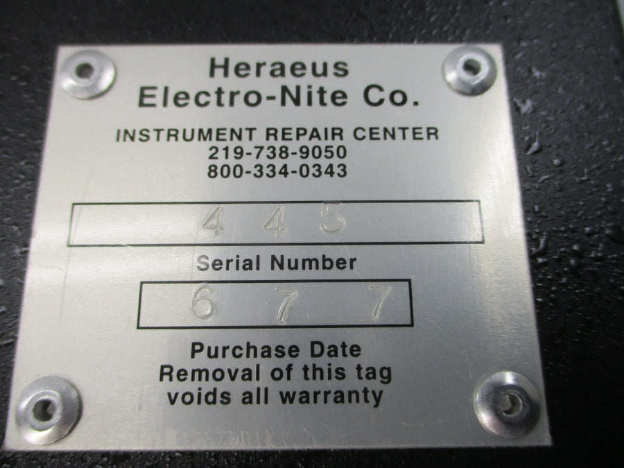 HERAEUS ELECTRO-NITE DT-500 NSNP