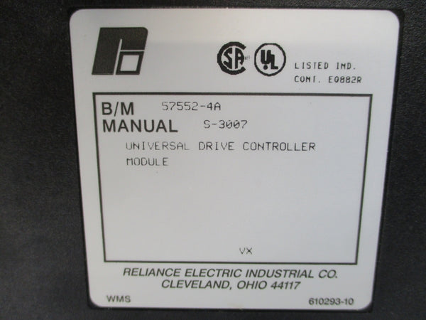 RELIANCE ELECTRIC 57552-4 57552-4A UNMP