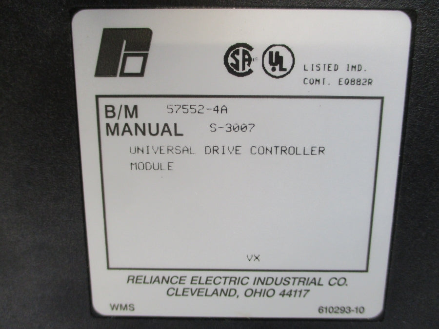 RELIANCE ELECTRIC 57552-4 57552-4A UNMP