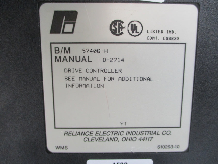 RELIANCE ELECTRIC 57406 57406-H UNMP