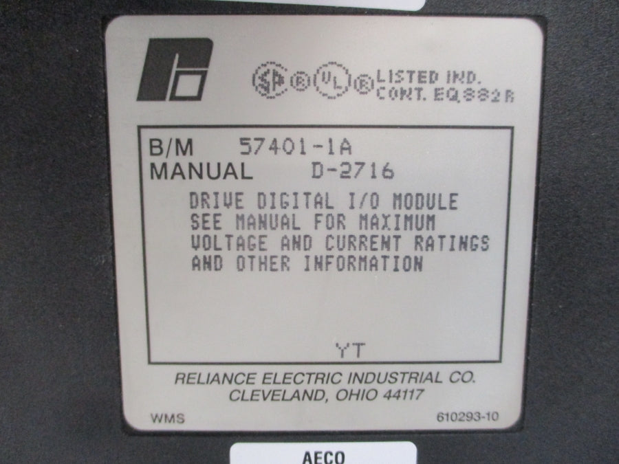 RELIANCE ELECTRIC 57401-1 57401-1A UNMP