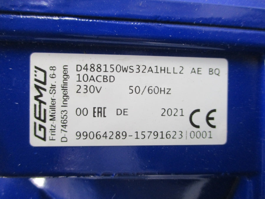 BERNARD CONTROLS SQ10 D4800150 WS32A1HL 230V 6" NSNP