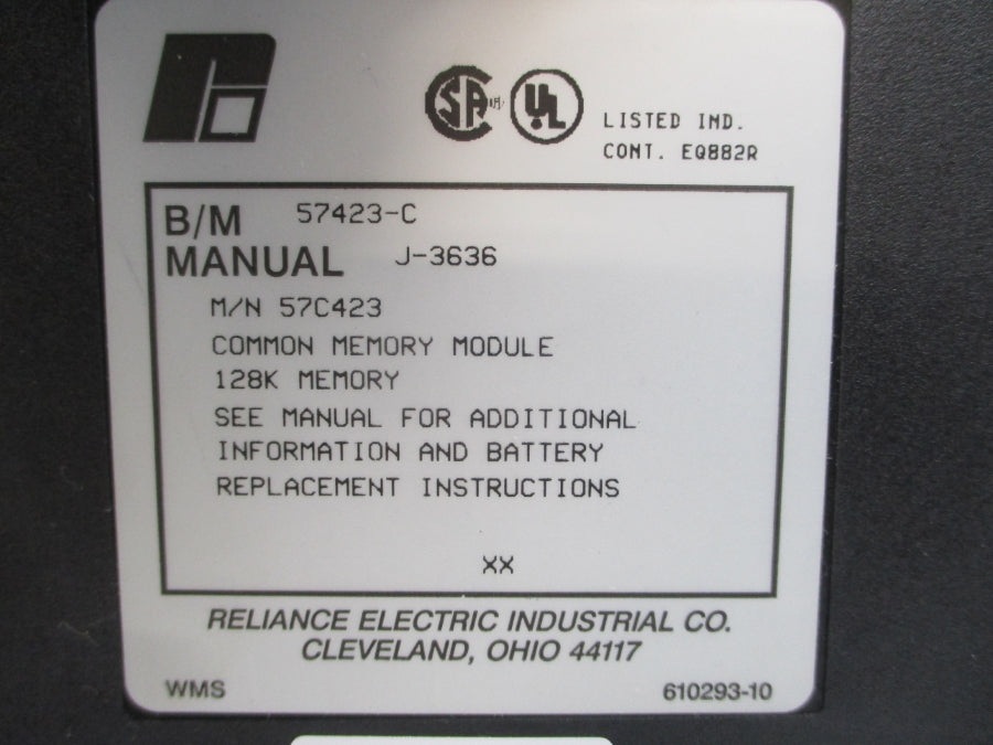 RELIANCE ELECTRIC 57C423 57423-C UNMP