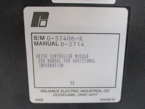 RELIANCE ELECTRIC 57406 0-57406-K UNMP