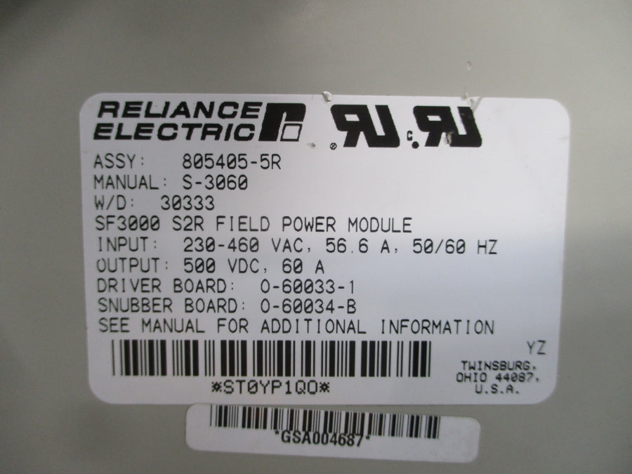 RELIANCE ELECTRIC 805405-5R 230-460VAC 56.6A NSNP