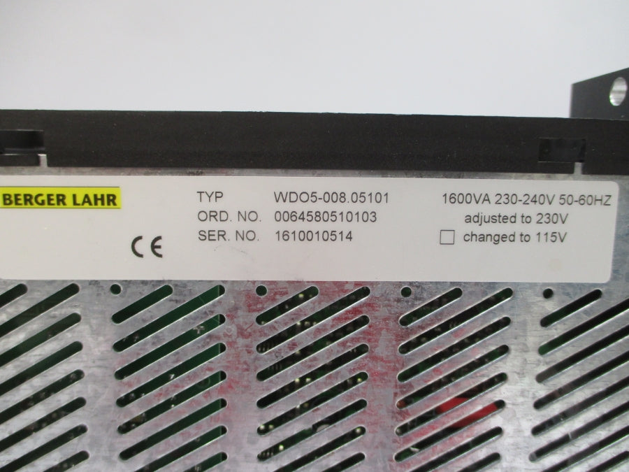 BERGER LAHR WDO5-008.05101 230-240V NSNP
