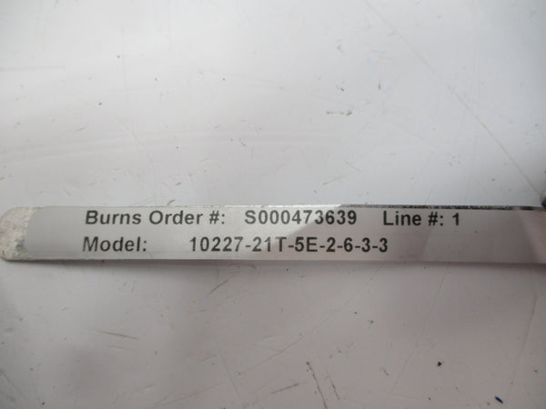 BURNS ENGINEERING 10227-21T-5E-2-6-3-3 1000PSI NSNP