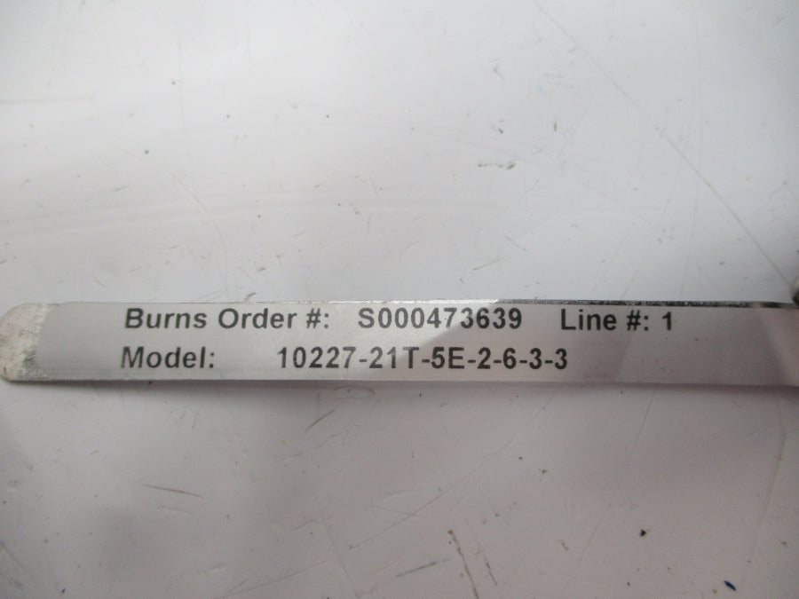 BURNS ENGINEERING 10227-21T-5E-2-6-3-3 1000PSI NSNP