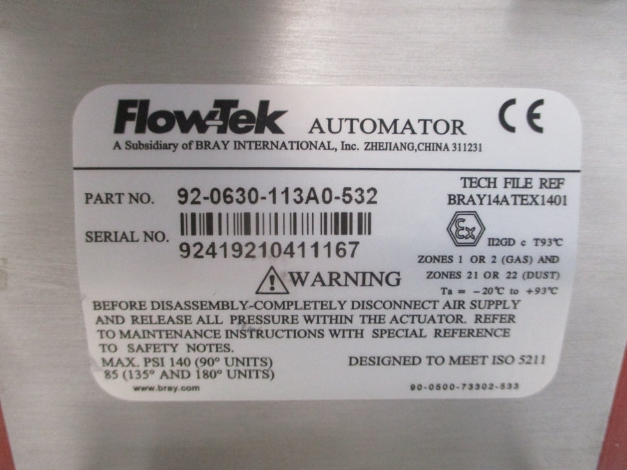 FLOWTEK 92-0630-113A0-532 630250-21401536 2200PSI 1" NSNP