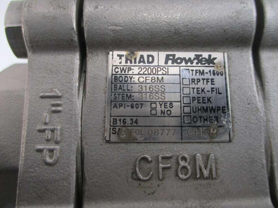 FLOWTEK 92-0630-113A0-532 630250-21401536 2200PSI 1" NSNP