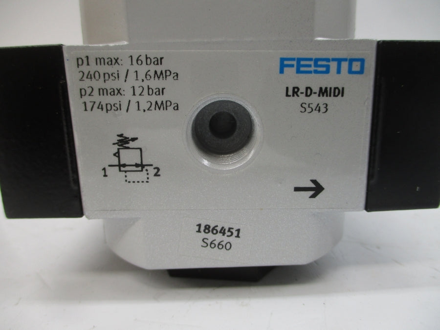FESTO LR-1/4-D-MIDI 186451 174/240PSI NSMP