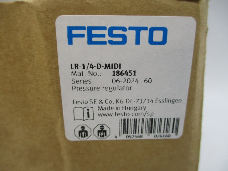 FESTO LR-1/4-D-MIDI 186451 174/240PSI NSMP
