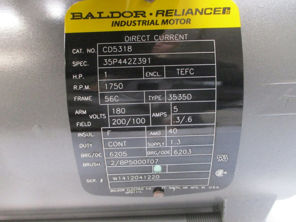 BALDOR CD5318 35P442Z391 180-200/100V 5-.3/.6A NSMP