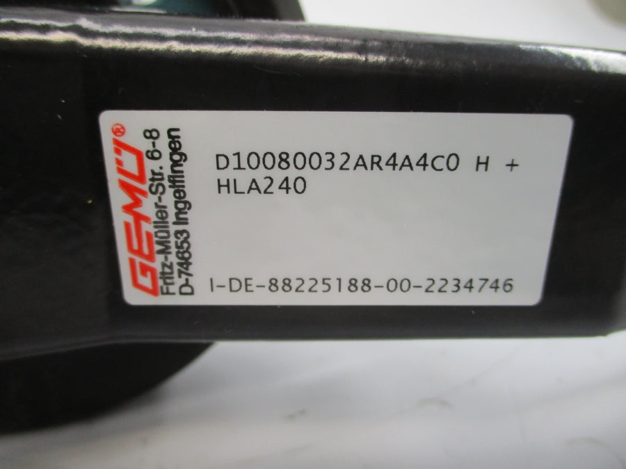 GEMU D10080032AR4A4C0H+HLA240 3" NSNP