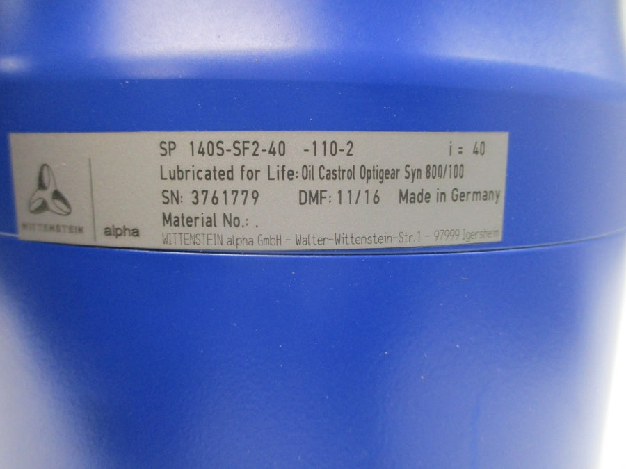 WITTENSTEIN SP140S-SF2-40-110-2 NSNP