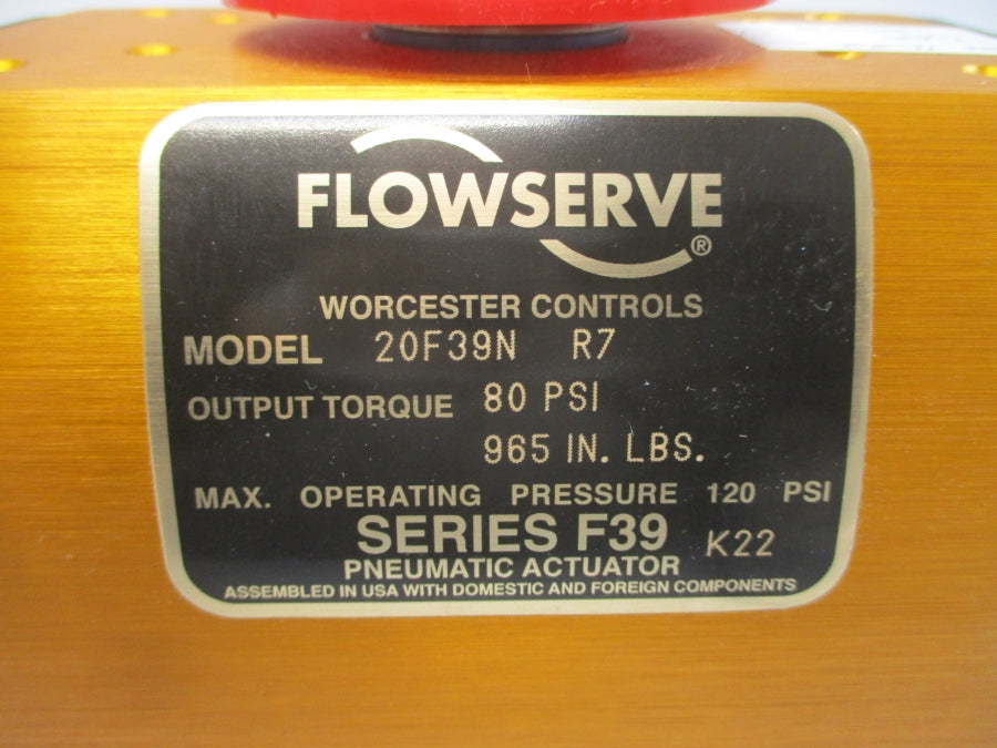 FLOWSERVE 20F39NR7 SER. F39 120PSI NSNP
