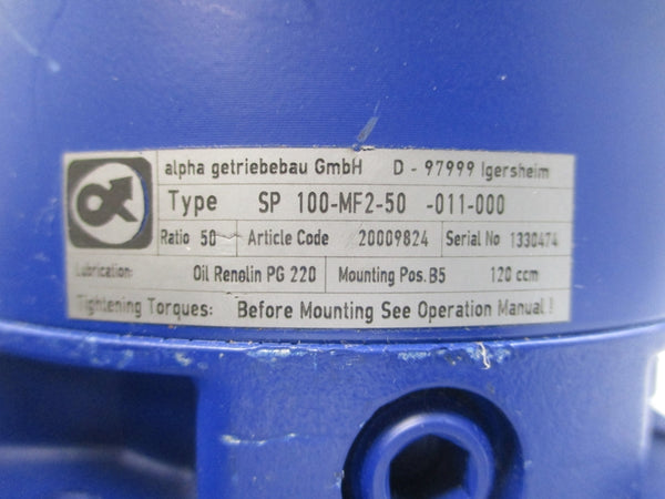 ALPHA SP100-MF2-50-011-000 NSNP