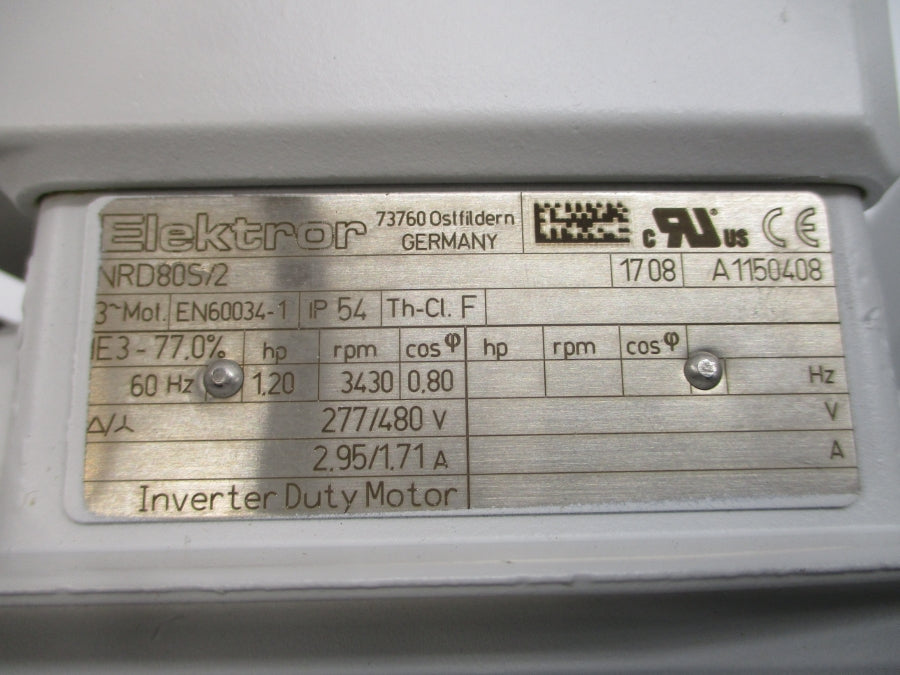 ELEKTROR NRD80S/2 D060/FU 277/480V 2.95/1.71A NSNP