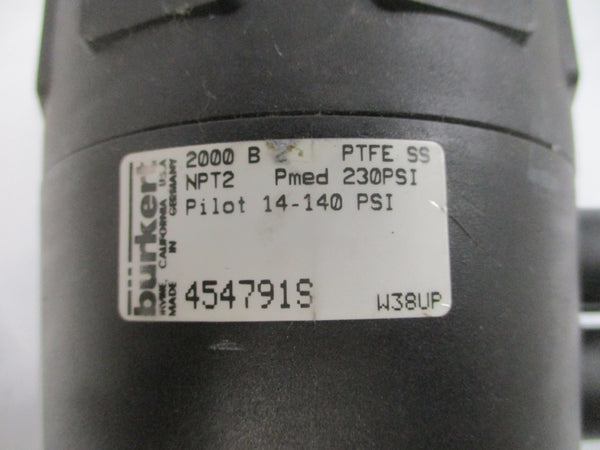 BURKERT 2000BPTFESSNPT2 14-140PSI 1.4408" NSNP