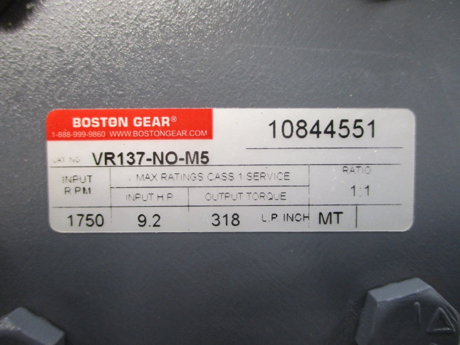 BOSTON GEAR VR137-NO-M5 NSMP
