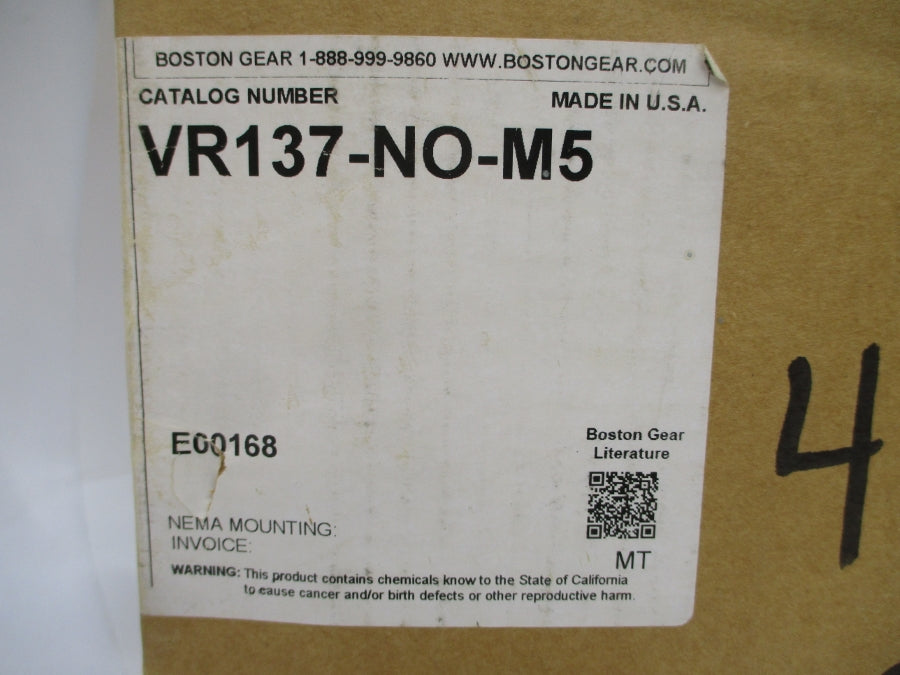 BOSTON GEAR VR137-NO-M5 NSMP