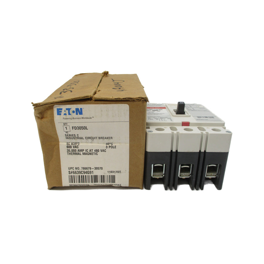 EATON FD3050L 6639C94G91 SER. C 600VAC 50A NSMP