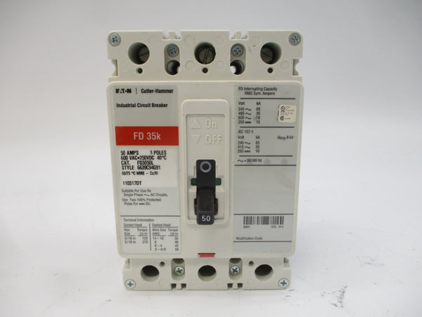 EATON FD3050L 6639C94G91 SER. C 600VAC 50A NSMP