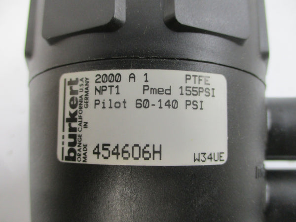 BURKERT 2000A1PTFENPT1 60-140PSI NSMP