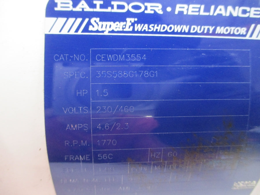 BALDOR CEWDM3554 35S588G178G1 230/460V 4.6/2.3A NSNP