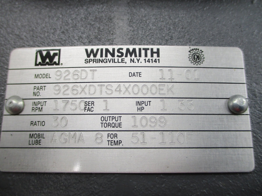 WINSMITH 926XDTS4X000EK 926DT NSNP