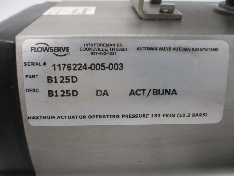 FLOWSERVE B125D FMYB-E120 150PSI NSNP