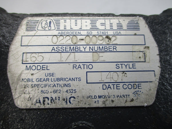 HUB CITY 0220-00902 165 (AS PICTURED) NSNP