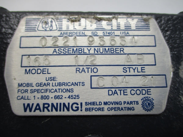 HUB CITY 022193534 165 (AS PICTURED) NSNP