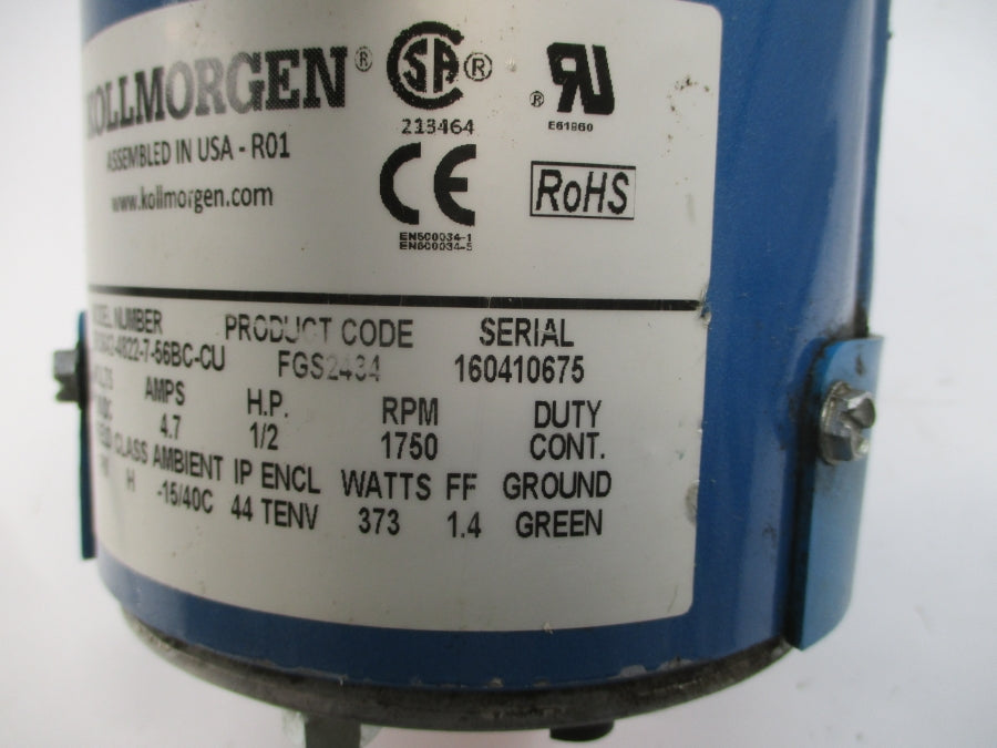 KOLLMORGEN SR3642-4822-7-56BC-CU 90VDC 4.7A NSNP