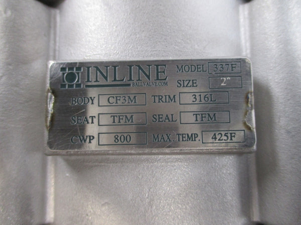 INLINE BALL VALVE AP-SR-105-C-S4-10 2" NSNP