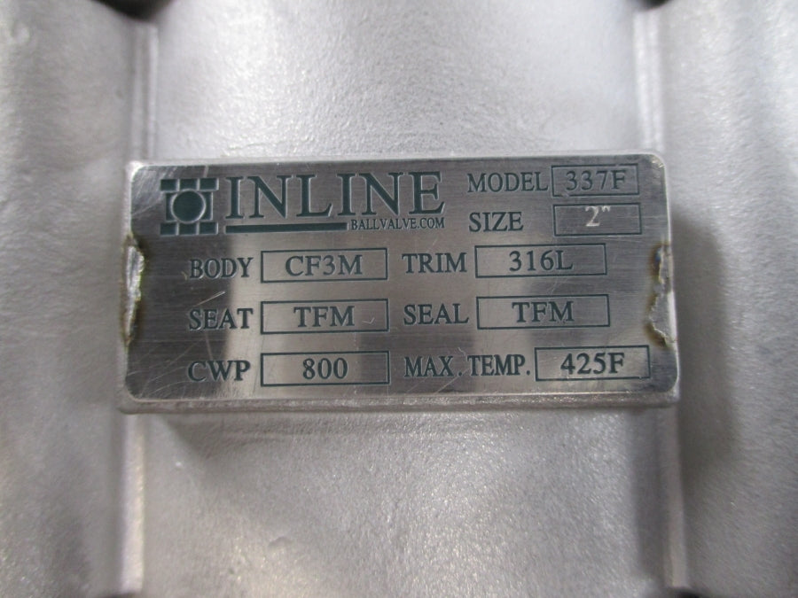 INLINE BALL VALVE AP-SR-105-C-S4-10 2" NSNP