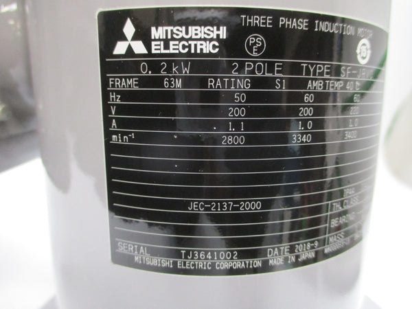 MITSUBISHI ELECTRIC SF-JRV0 200/220V 1.1/1.0A NSNP