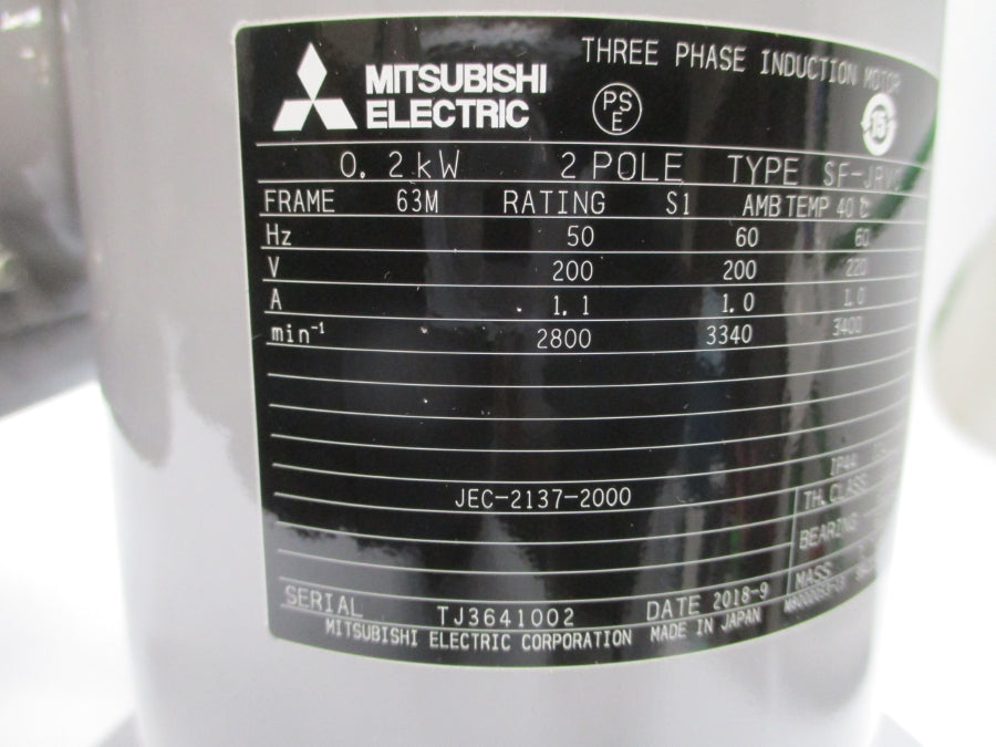 MITSUBISHI ELECTRIC SF-JRV0 200/220V 1.1/1.0A NSNP