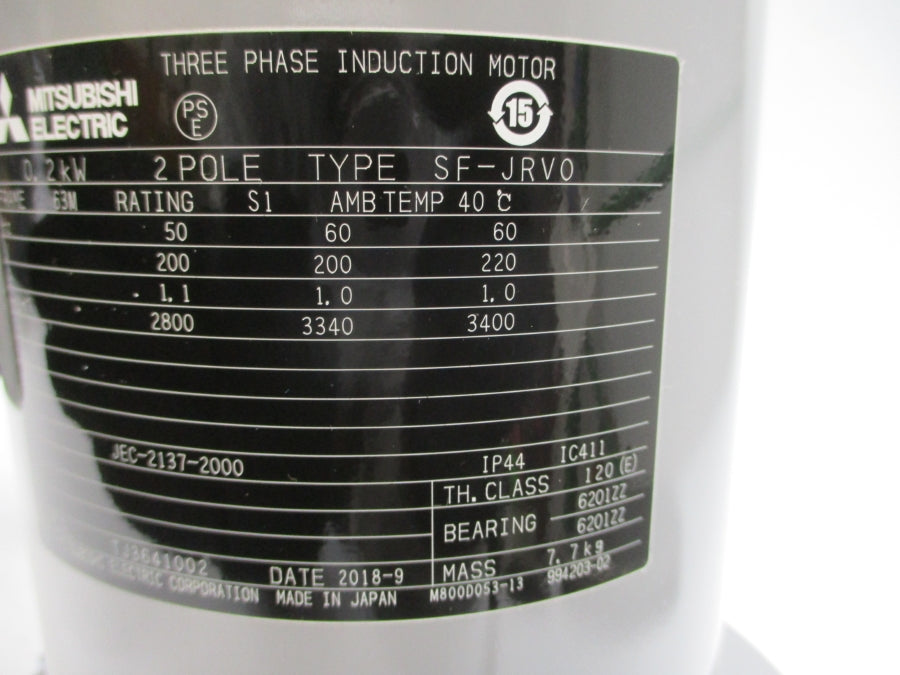 MITSUBISHI ELECTRIC SF-JRV0 200/220V 1.1/1.0A NSNP