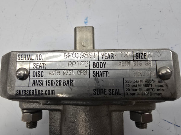 SURE SEAL ASTMA351CF8M 285PSI 2.5" NSNP