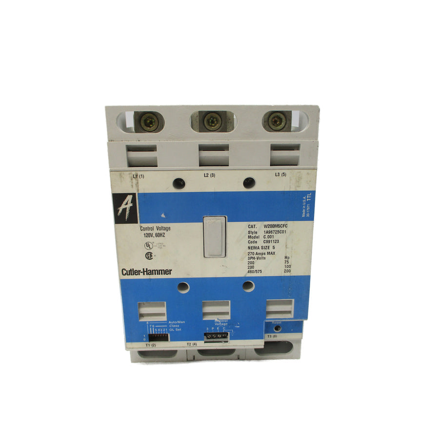 CUTLER HAMMER W200M5CFC 1A96725E01 120V 270A UNMP