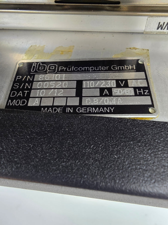 IBG EDDYVISOR 86101 110/230VAC 0.8/0.4A (NO KEY) NSNP