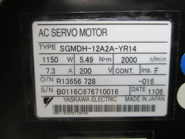 YASKAWA ELECTRIC SGMDH-12A2A-YR14 200VAC 7.3A NSNP