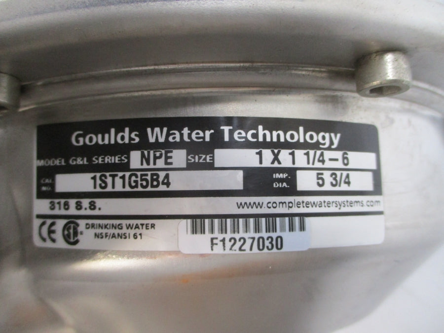 GOULDS 1ST1G5B4 208-230/460V 6.0-5.6/2.8A NSNP