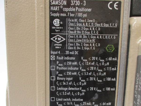SAMSON 3277 3730-3 3241-7  6-30PSI 1/2" NSNP