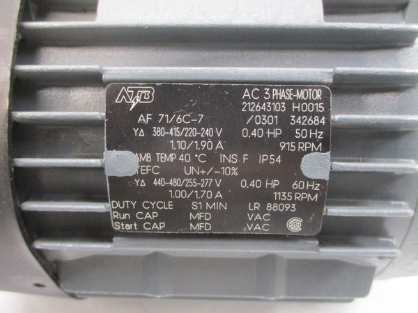 ATB AF71/6C-7 440-480/255-277V 1.00/1.70A NSNP