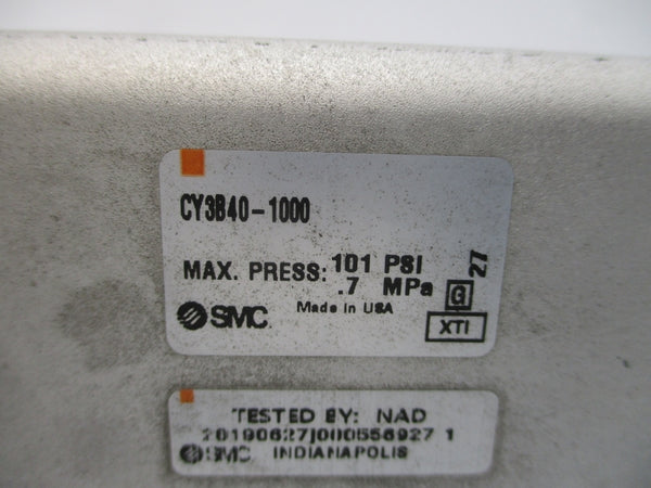 SMC CY3B40-1000 101PSI NSNP