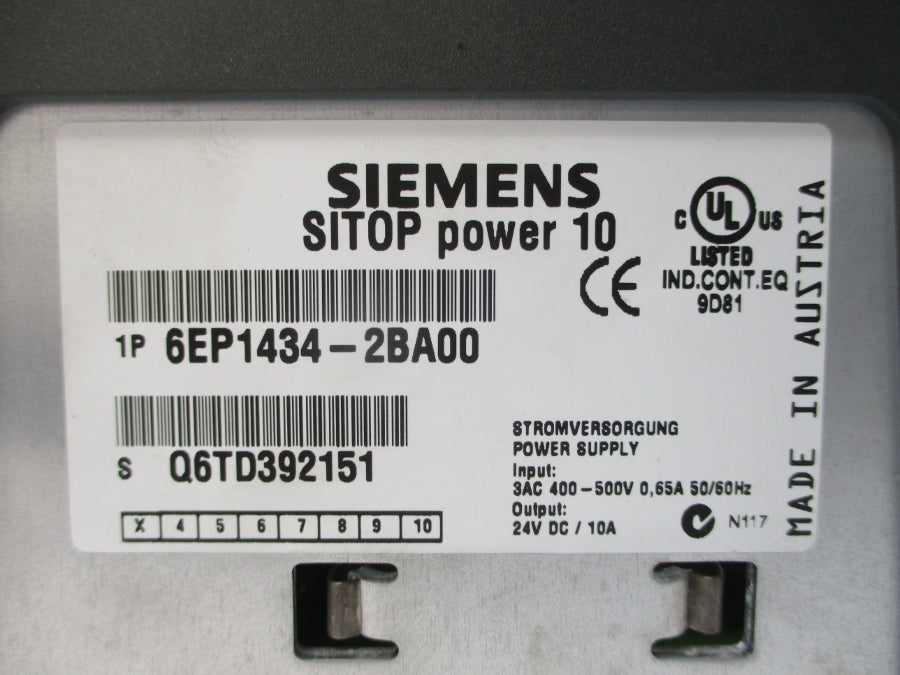SIEMENS 6EP1434-2BA00 400-500VAC 0.65A NSNP