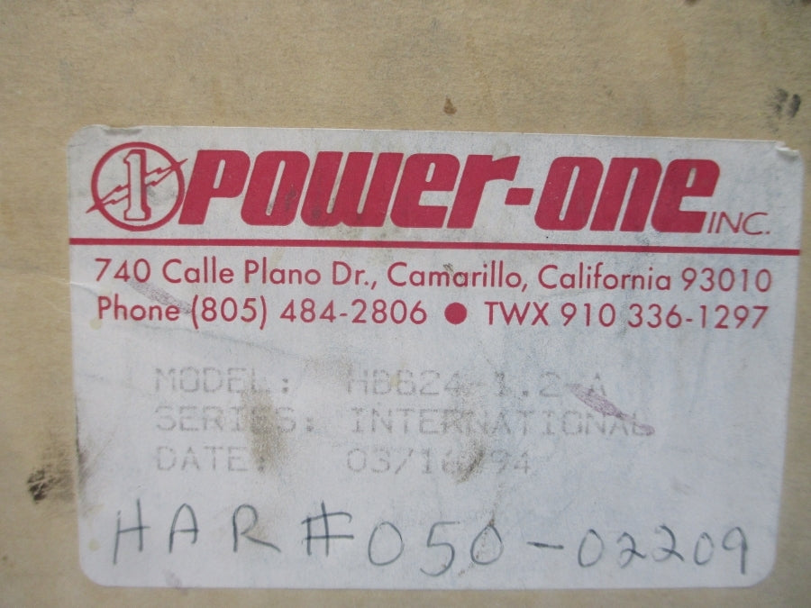 POWER-ONE HBB24-1.2-A 230/240VAC 1.5/0.75A NSMP