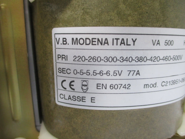 V.B.MODENA C213951-06/01 500V 77A (AS PICTURED) NSNP
